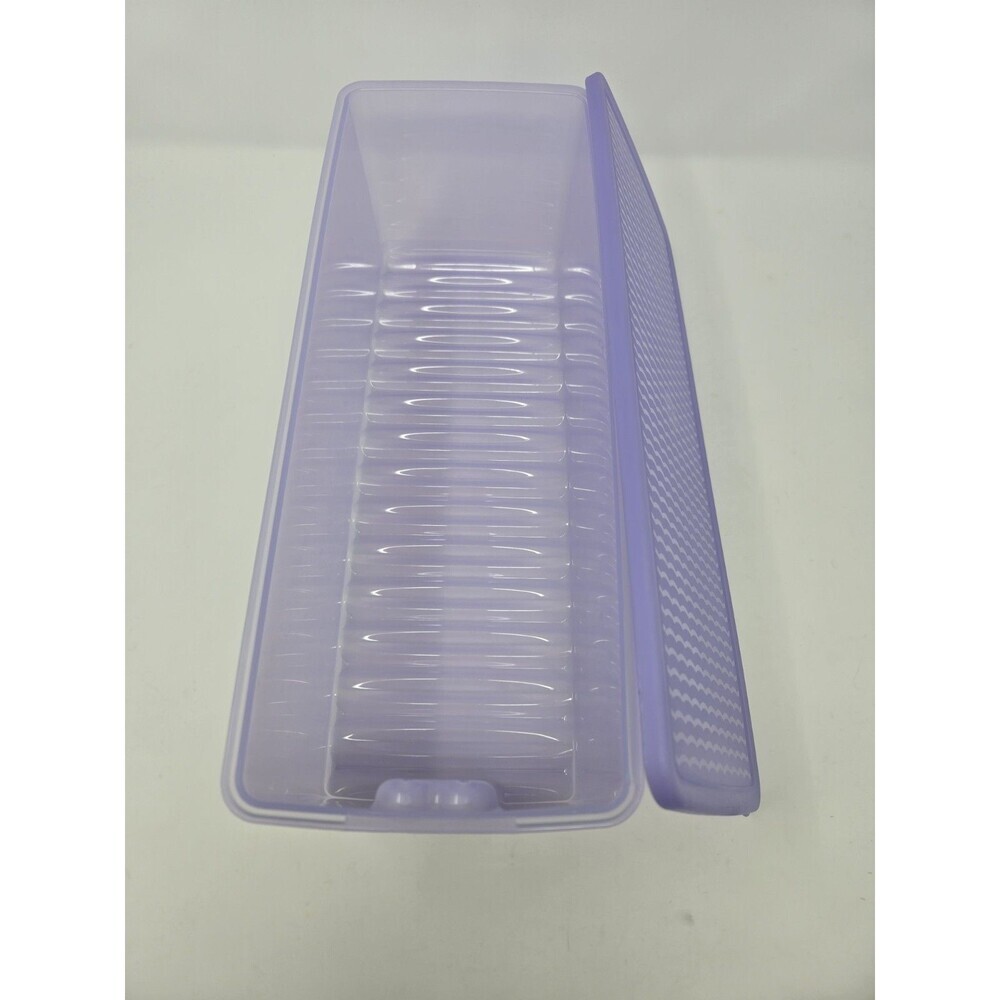VINTAGE TUPPERWARE XL FRIDGESMART PURPLE LIMITED EDITION STORAGE 3996A-2 HOSTESS - Picture 2 of 12